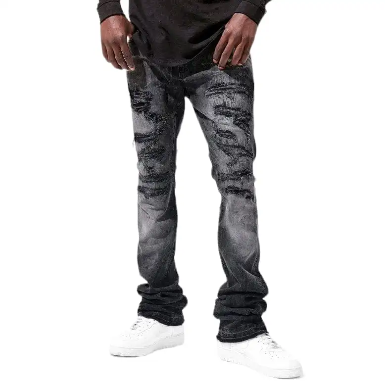 Jordan Craig Martin Stacked Crouching Tiger Denim (Industrial Black) JTF91628