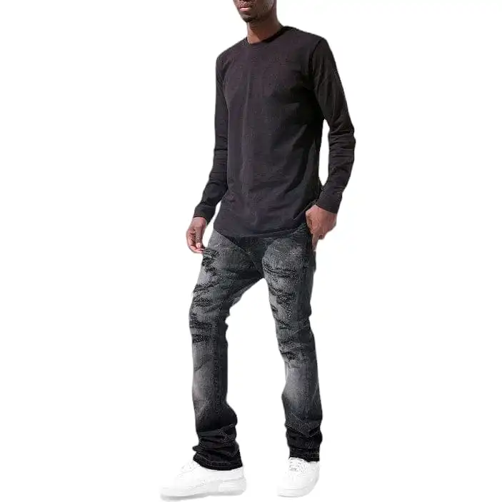 Jordan Craig Martin Stacked Crouching Tiger Denim (Industrial Black) JTF91628