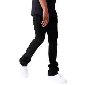 Jordan Craig Martin Stacked Denim Pants (Black) JTF956