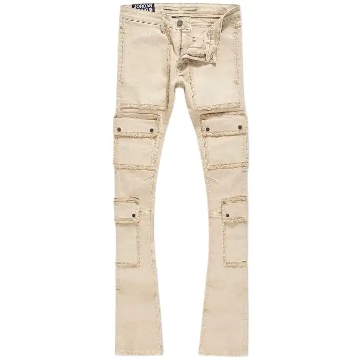 Jordan Craig Martin Stacked El Dorado Cargo Pants (Khaki) JTF218