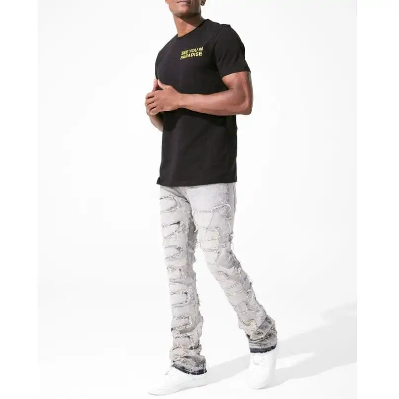 Jordan Craig Martin Stacked Python Denim (Bone White) JTF1130