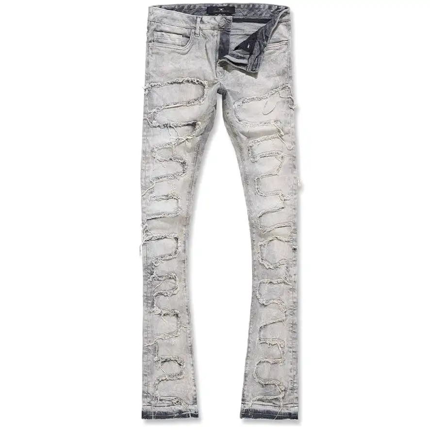 Jordan Craig Martin Stacked Python Denim (Bone White) JTF1130