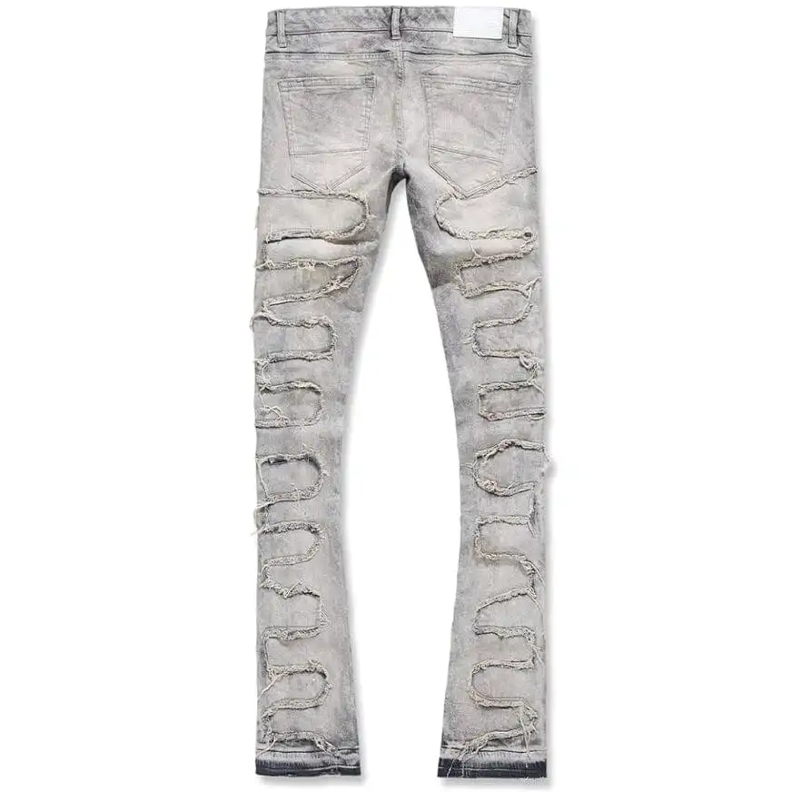 Jordan Craig Martin Stacked Python Denim (Bone White) JTF1130