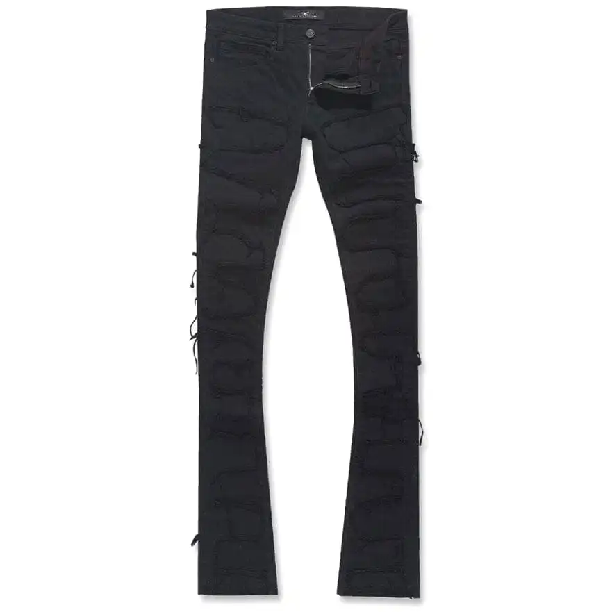 Jordan Craig Martin Stacked Python Denim (Jet Black) JTF1130A