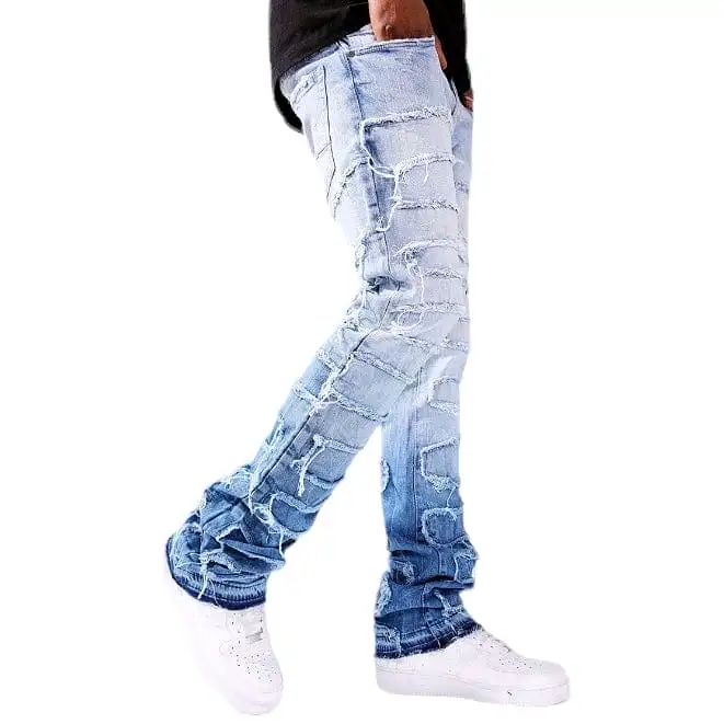 Jordan Craig Martin Stacked Python Denim (Sky Blue) JTF1130