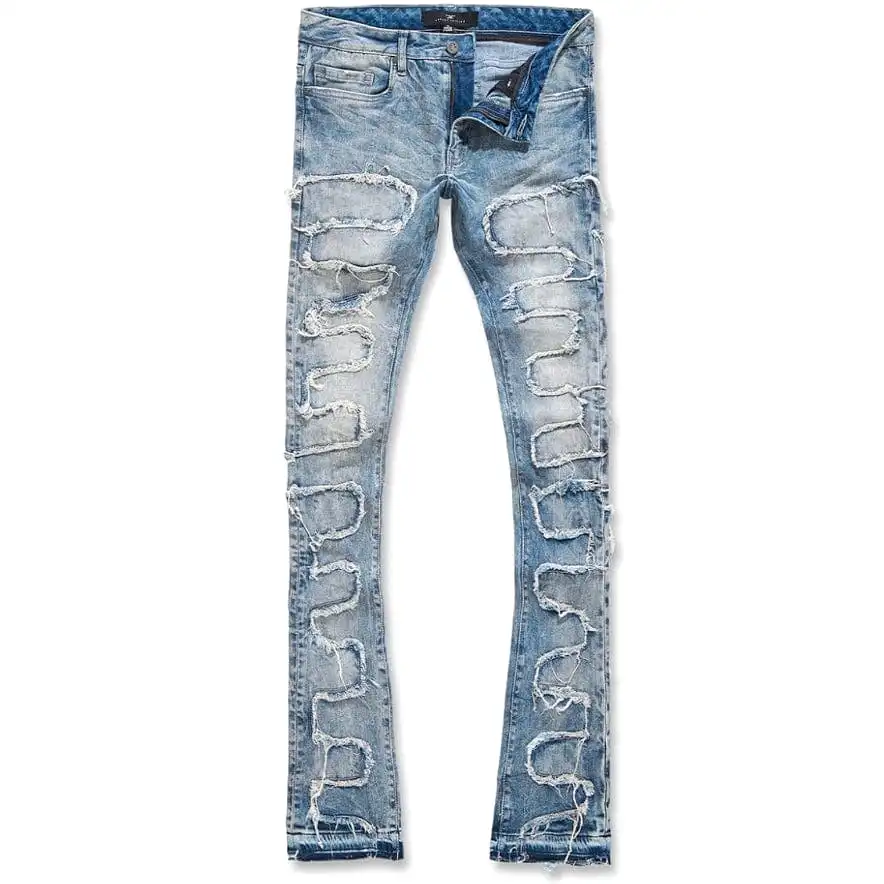 Jordan Craig Martin Stacked Python Denim (Studio Blue) JTF1130