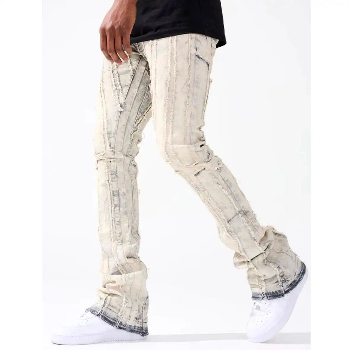 Jordan Craig Ross Stacked Brazen Denim (Bone White) JRF1107