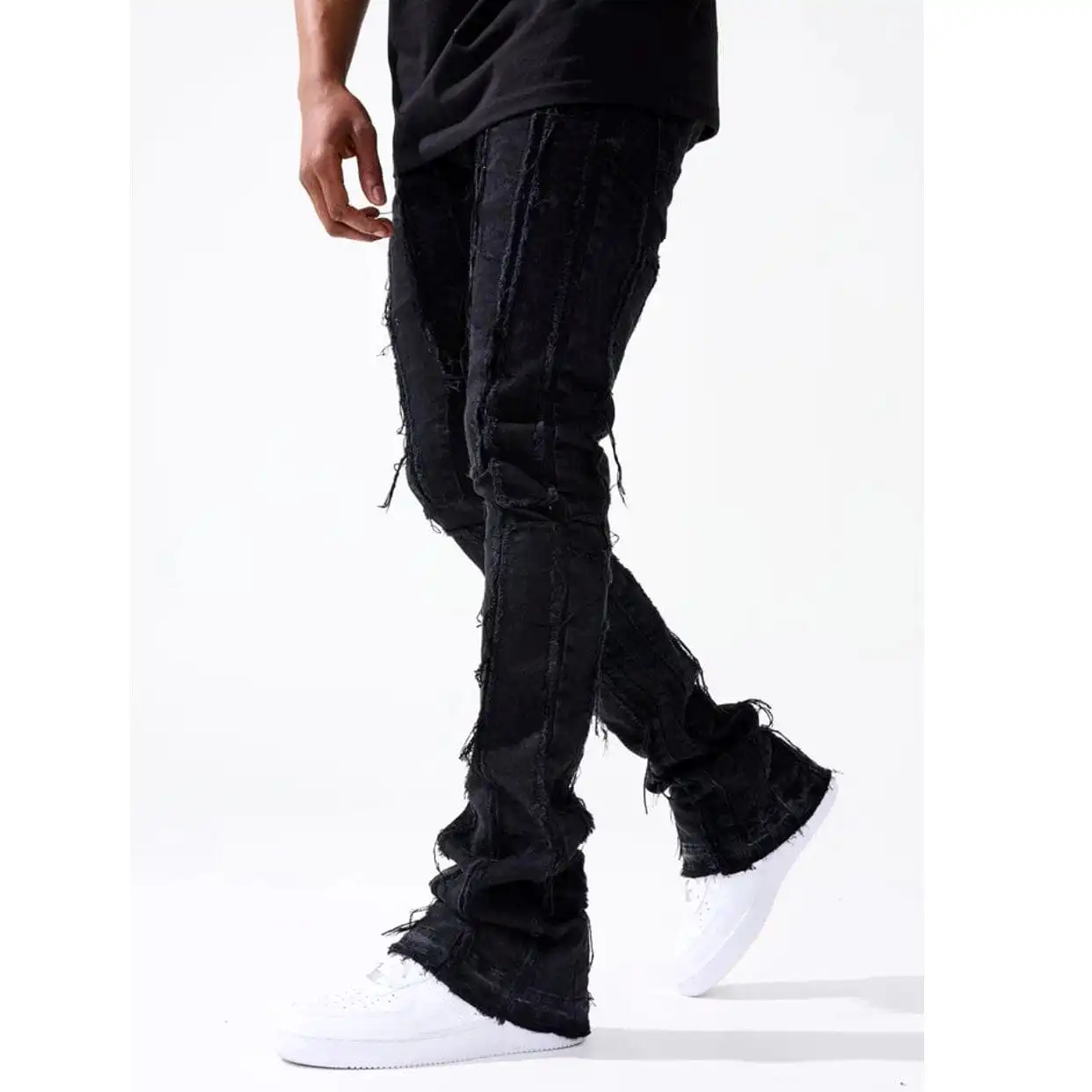 Jordan Craig Ross Stacked Brazen Denim (Jet Black) JRF1107