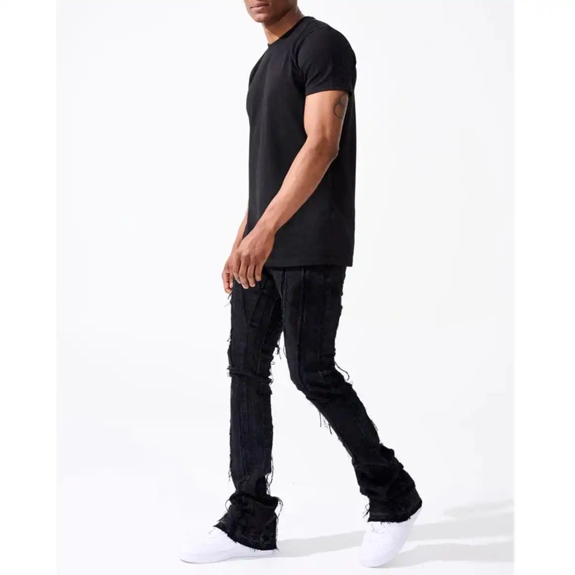 Jordan Craig Ross Stacked Brazen Denim (Jet Black) JRF1107