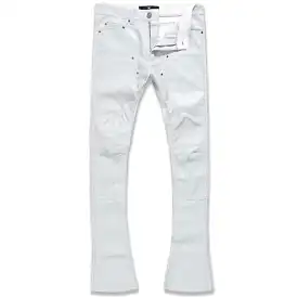 Jordan Craig Ross Stacked Monte Carlo Pants (Light Grey) JRF1135