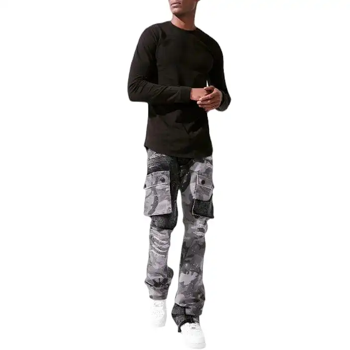 Jordan Craig Ross Stacked Platoon Denim (Black Camo) JRF1142C