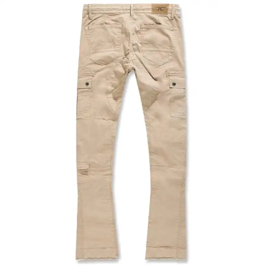 Jordan Craig Sean Stacked Flare Flight Cargo Pants (Khaki) JTF216