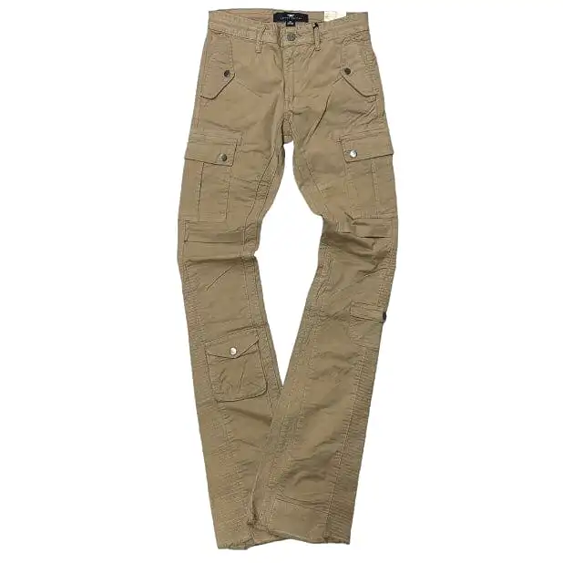 Jordan Craig Sean Stacked Flare Flight Cargo Pants (Khaki) JTF216