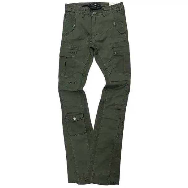 Jordan Craig Sean Stacked Flare Flight Cargo Pants (Rifle Green) JTF216