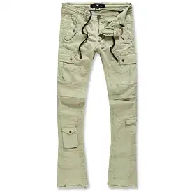 Jordan Craig Sean Stacked Flare Flight Cargo Pants (Sage) JTF216