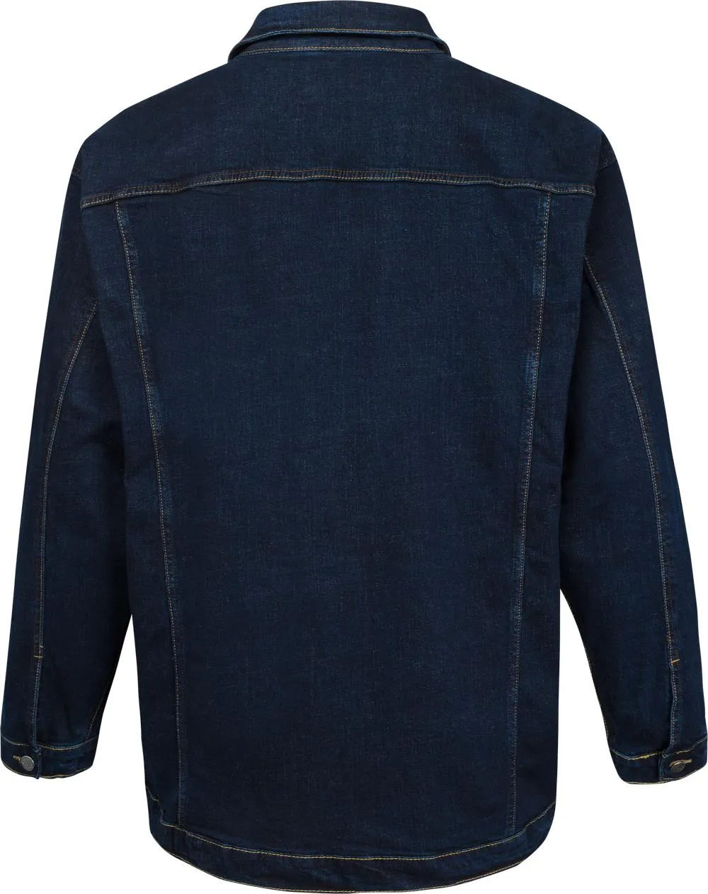 Kam Stretch Western Denim Jacket - Indigo