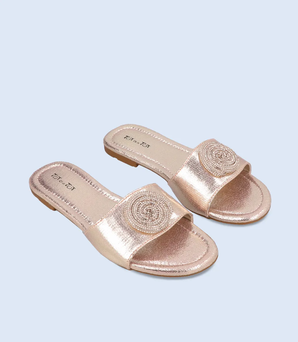 KG0119-CHAMPAGNE-Girl Slippers