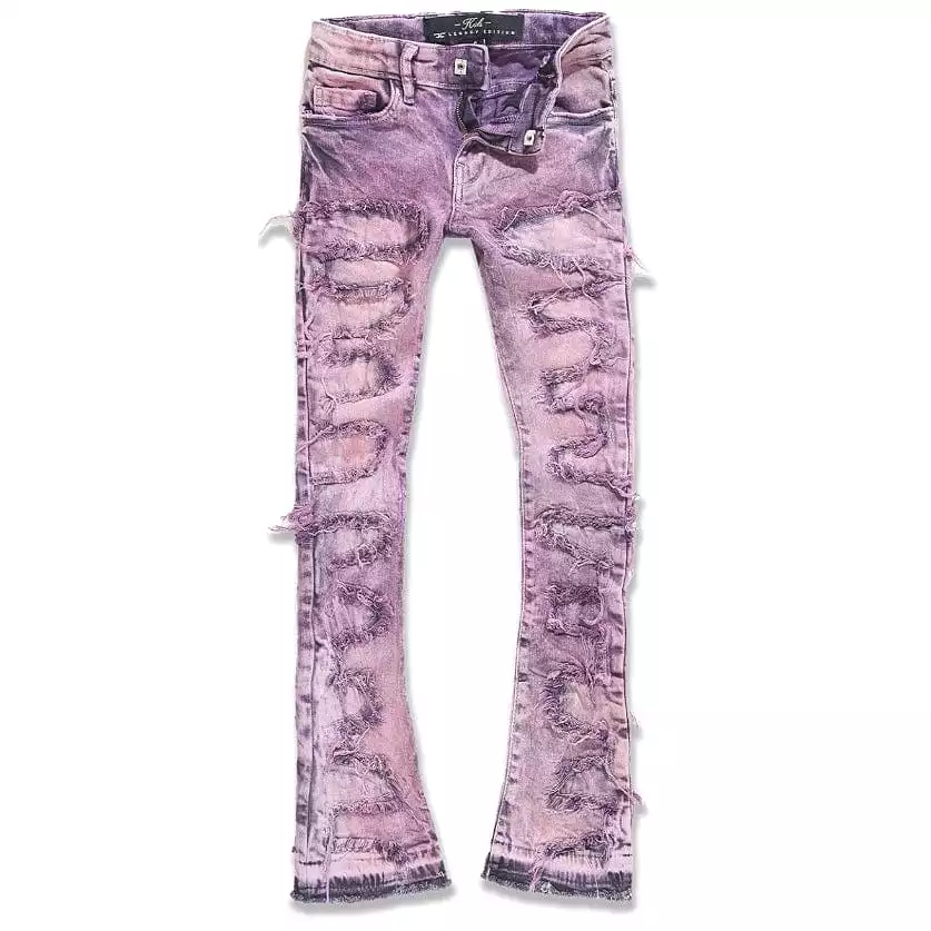 Kids Jordan Craig Stacked Oasis Denim (Blush) JTF1131K