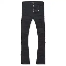 Kids Jordan Craig Stacked Python Denim (Jet Black) JTF1130AK