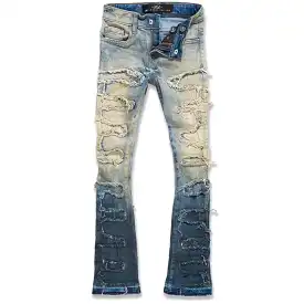 Kids Jordan Craig Stacked Python Denim (Vintage) JTF1130K