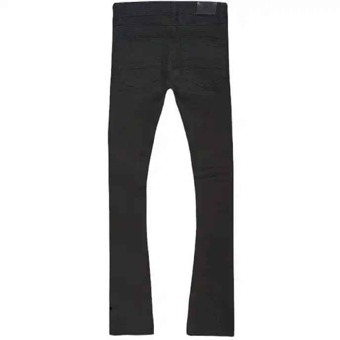 Kids Jordan Craig Stacked Santorini Denim (Black) JTF1178K