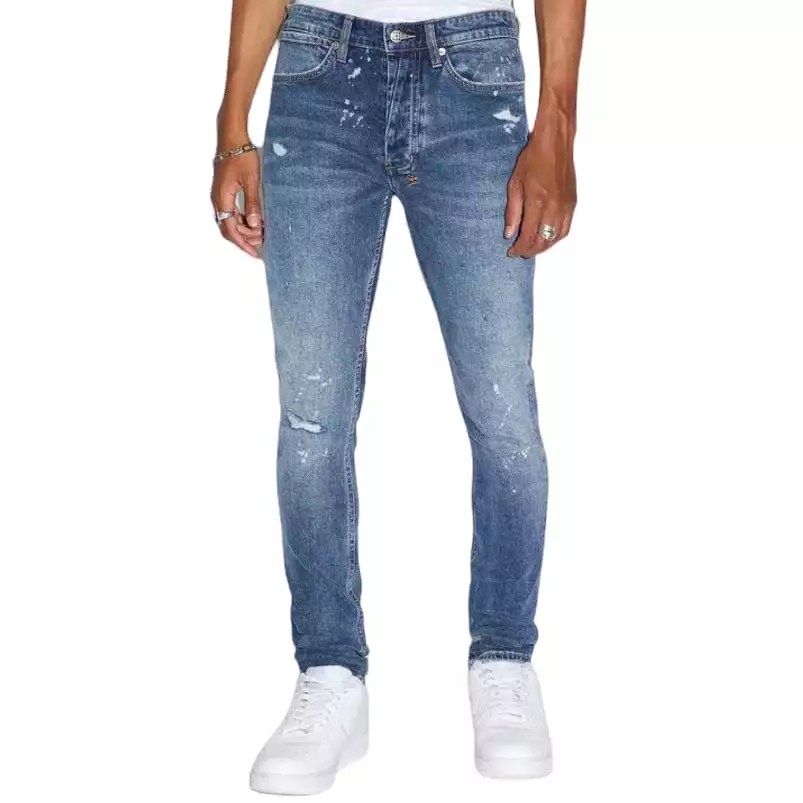 Ksubi Van Winkle Kulture Trashed Denim (Blue Stonewash) MSP24DJ009