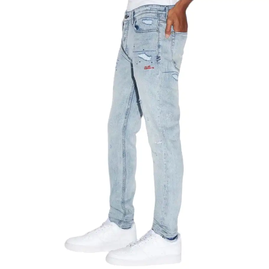 Ksubi Van Winkle Skribed Blue Denim (Light Blue) MSP24DJ004