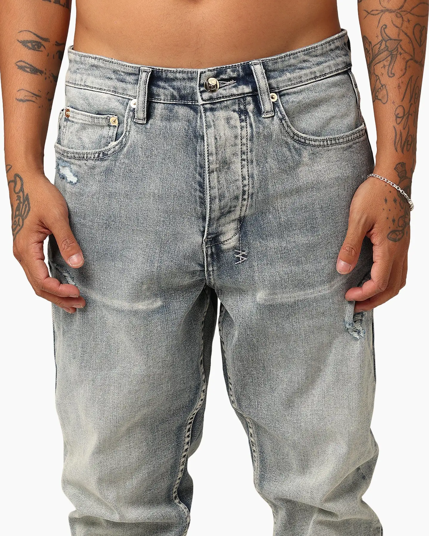 Ksubi Wolfgang Punk Gold Jeans Denim