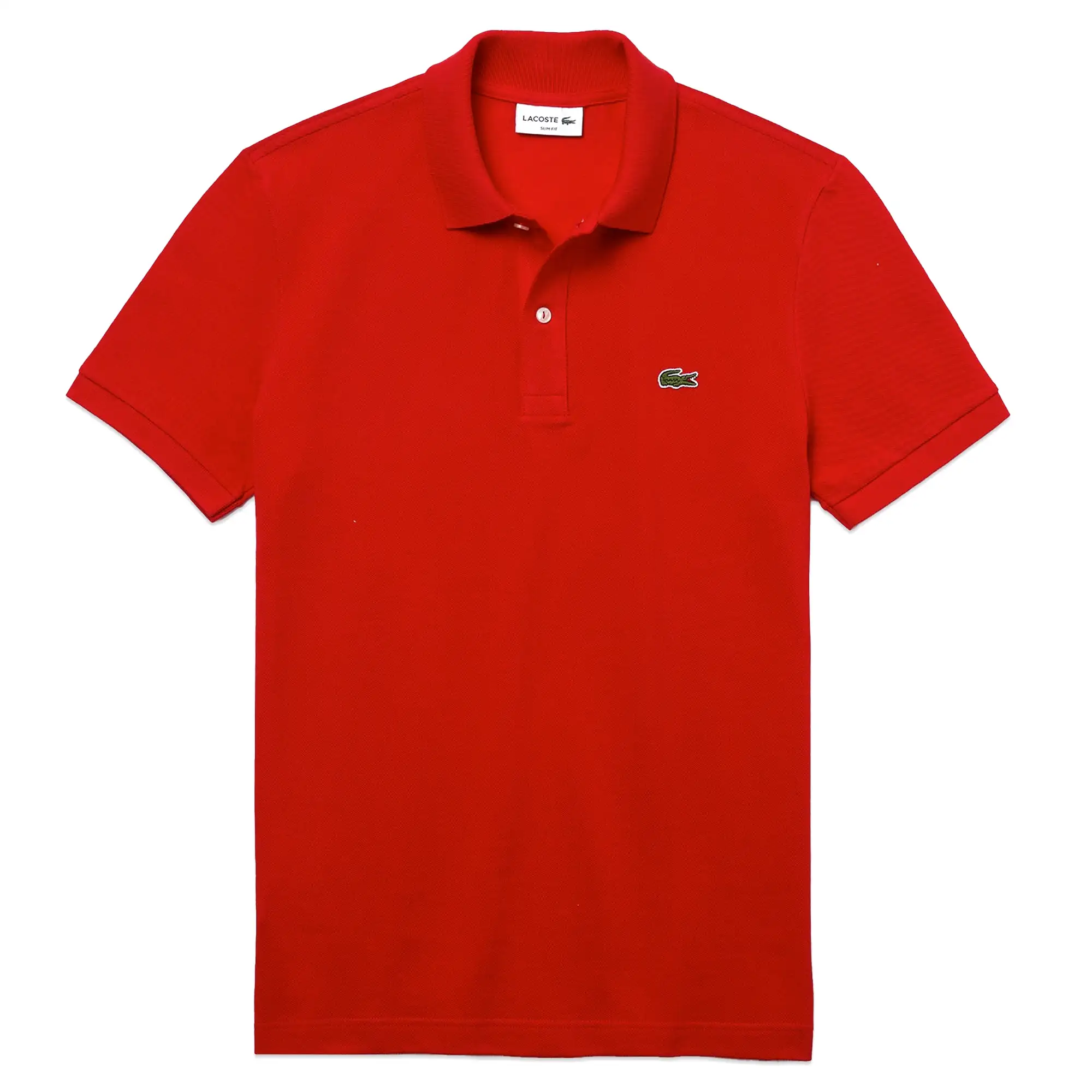 Lacoste Short Sleeved Slim Fit Polo PH4012 - Bright Red