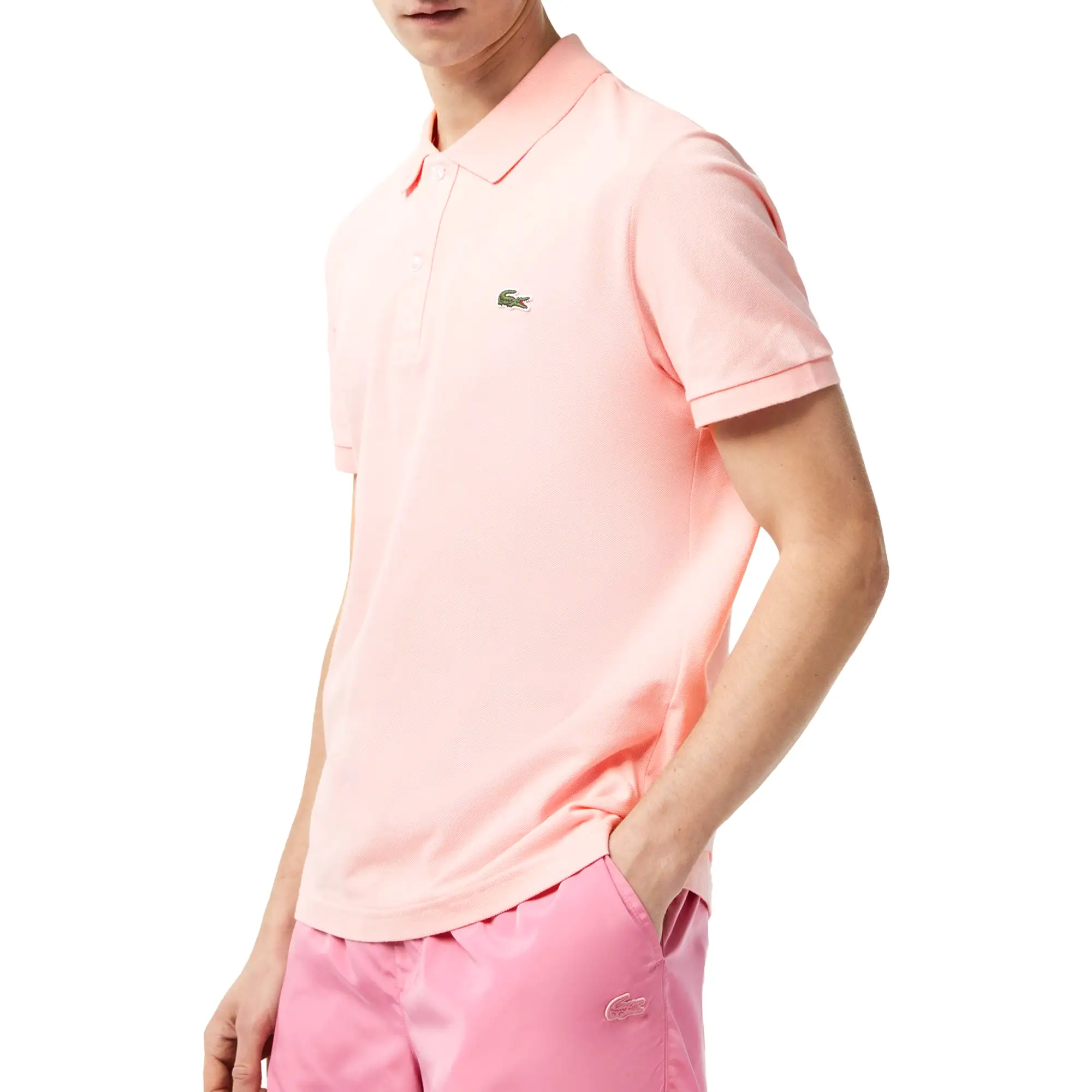 Lacoste Short Sleeved Slim Fit Polo PH4012 - Waterlily