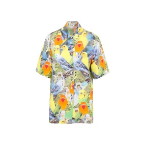 Loewe Parrots Printed Short Sleeved Shirt