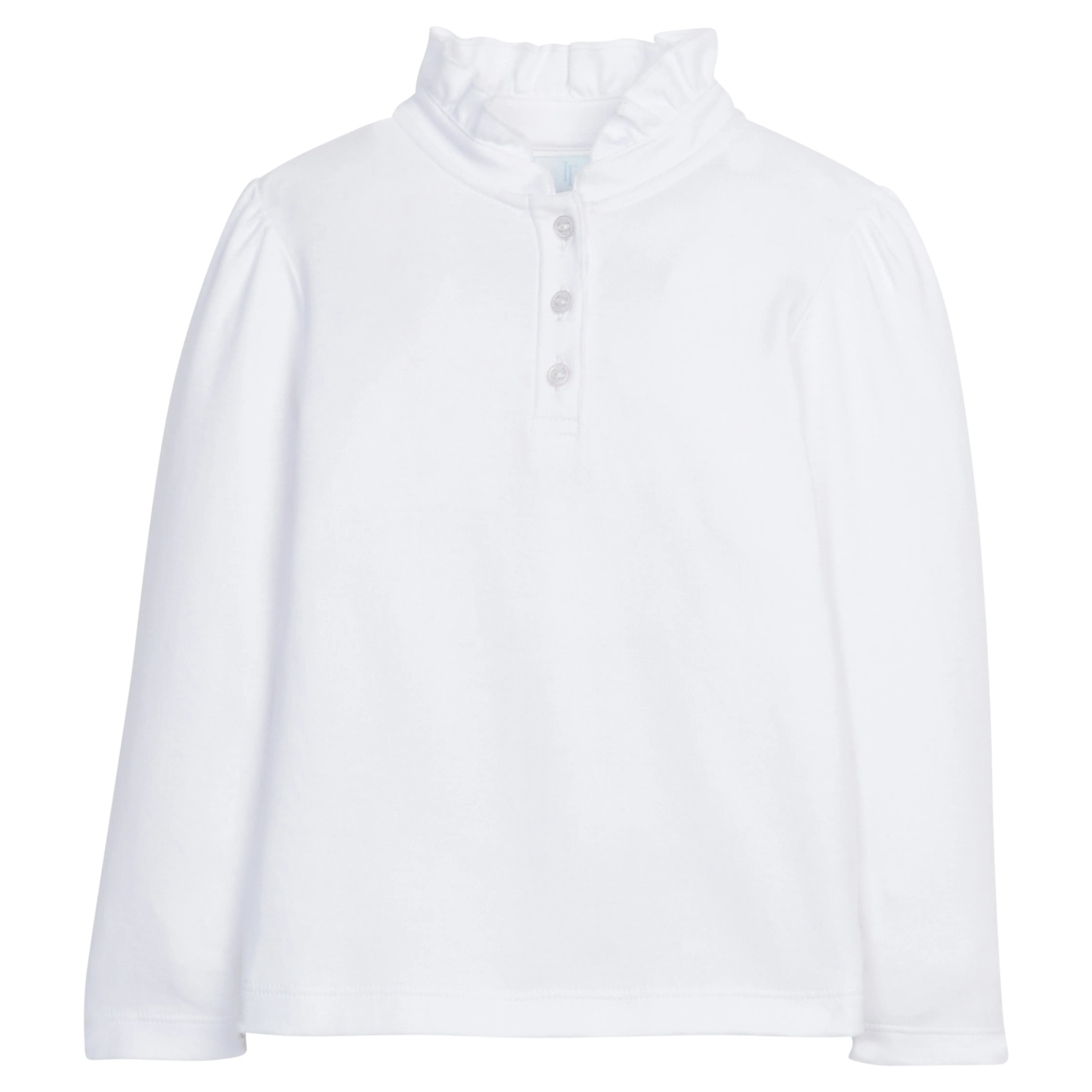 Long Sleeve Hastings Polo - White