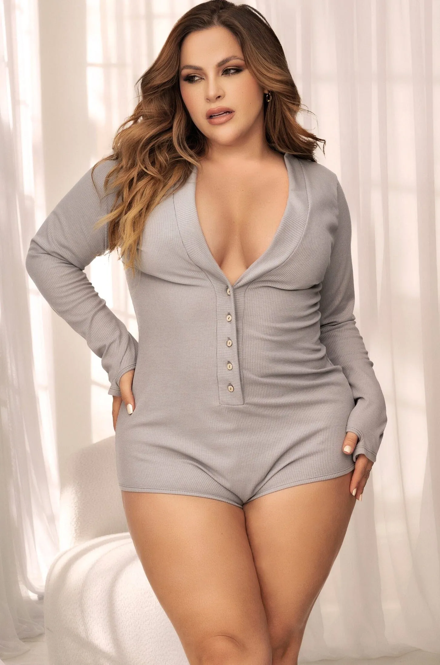 Long Sleeve Sleep Romper