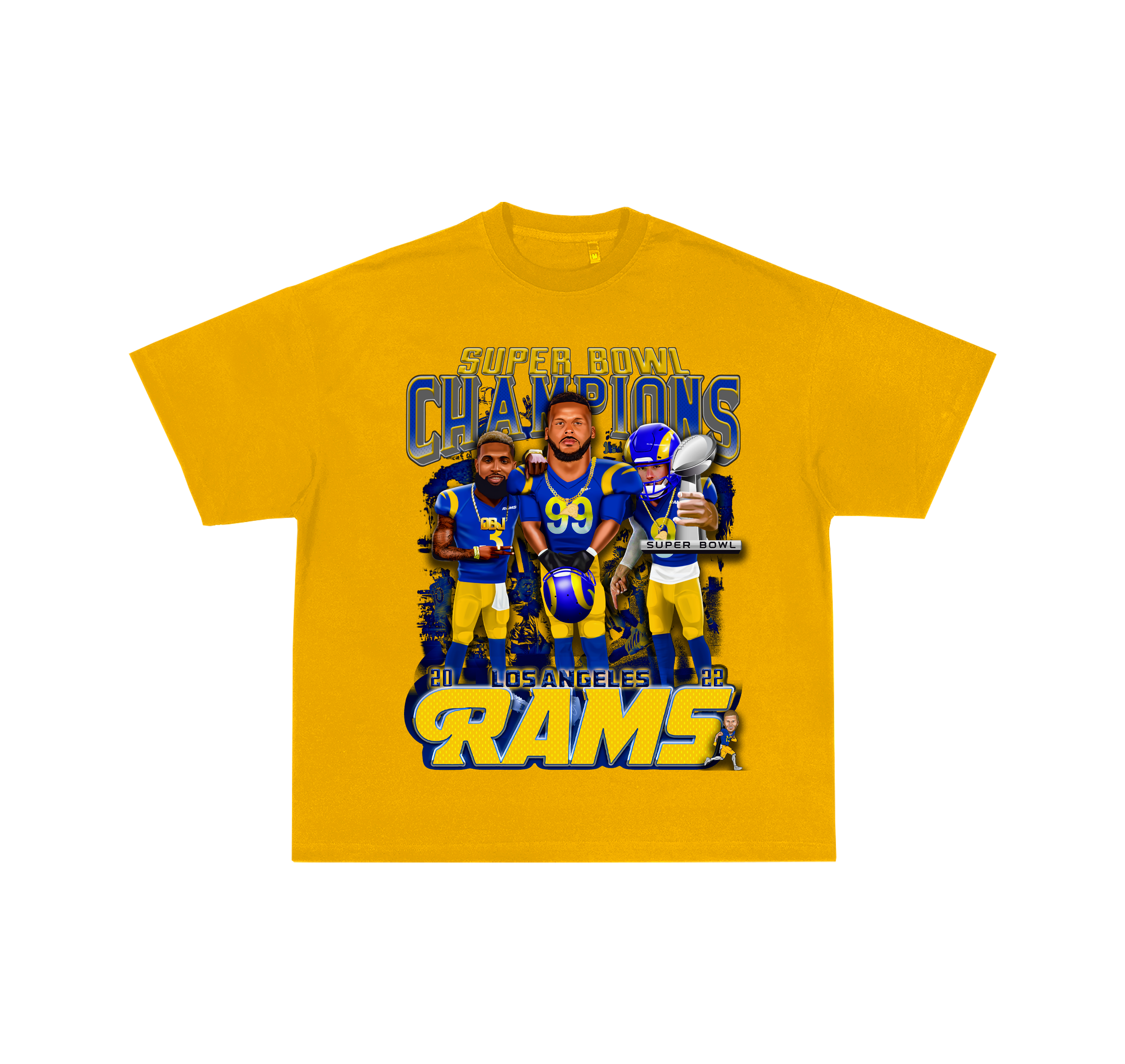 Los Angeles Rams Champions Yellow Limited Tee