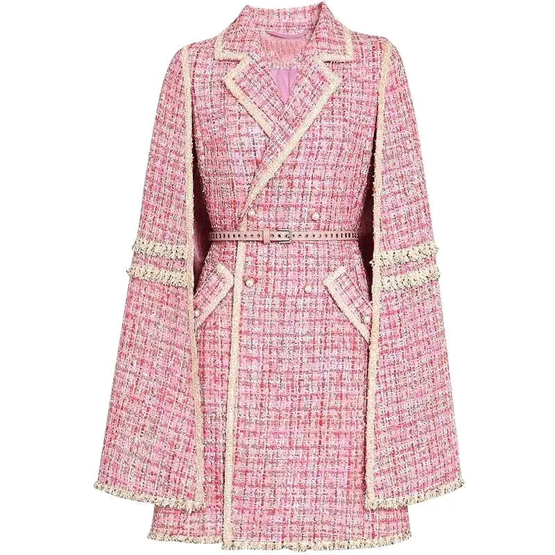 Luxury Pink Coat For Women