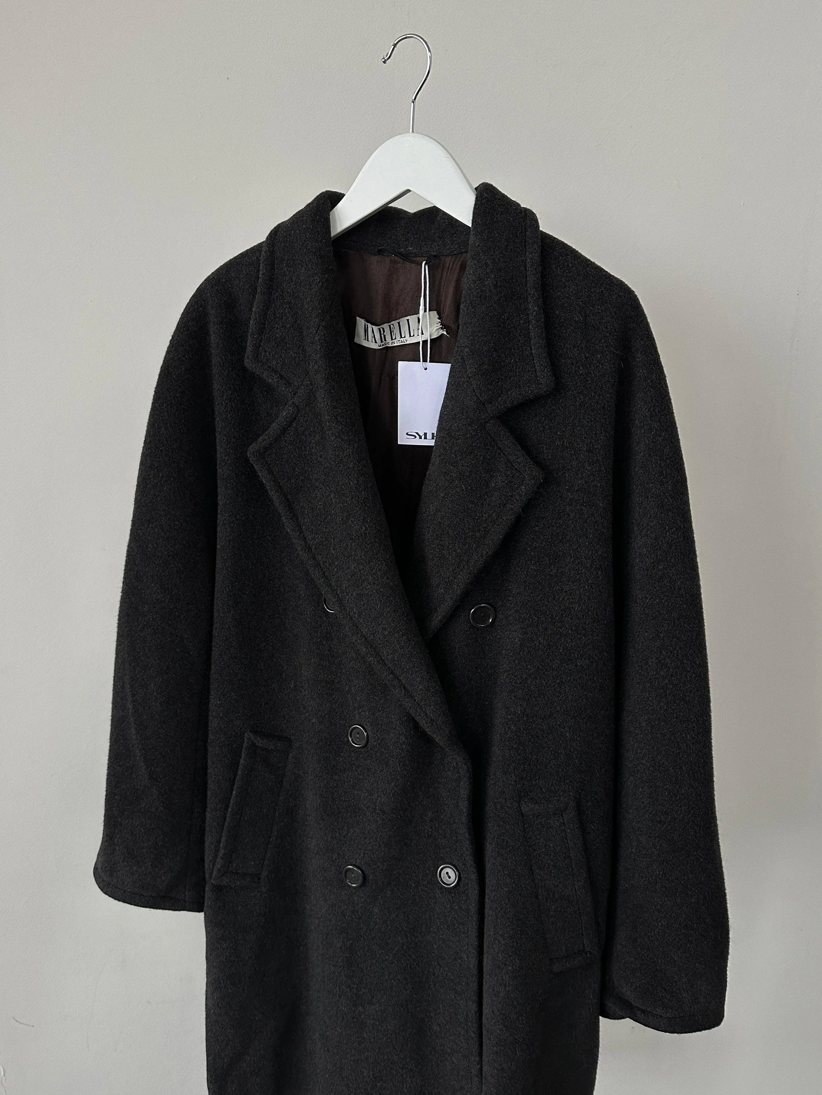 Marella Wool Cashmere Double Breasted Coat - XL