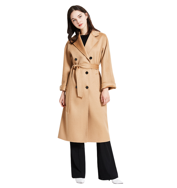 Mary Double Breasted Cashmere Coat