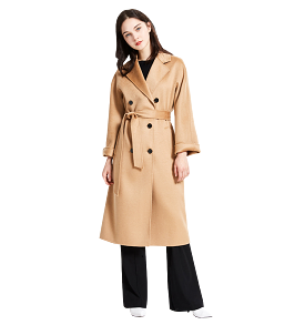 Mary Double Breasted Cashmere Coat