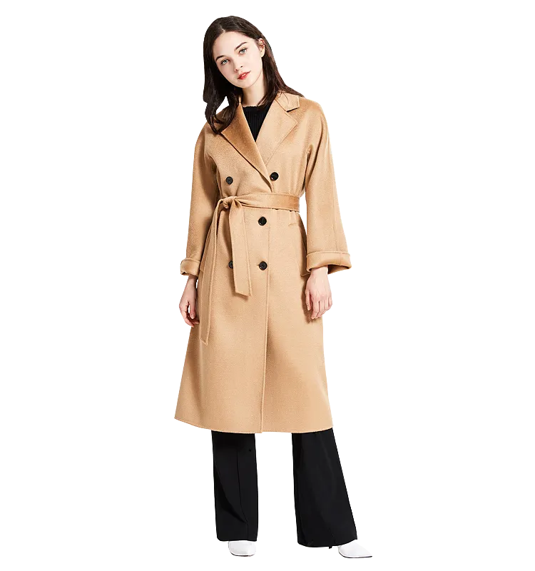 Mary Double Breasted Cashmere Coat