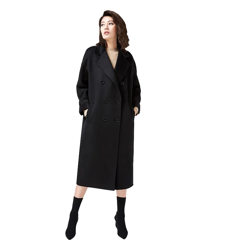 Mary Double Breasted Cashmere Coat