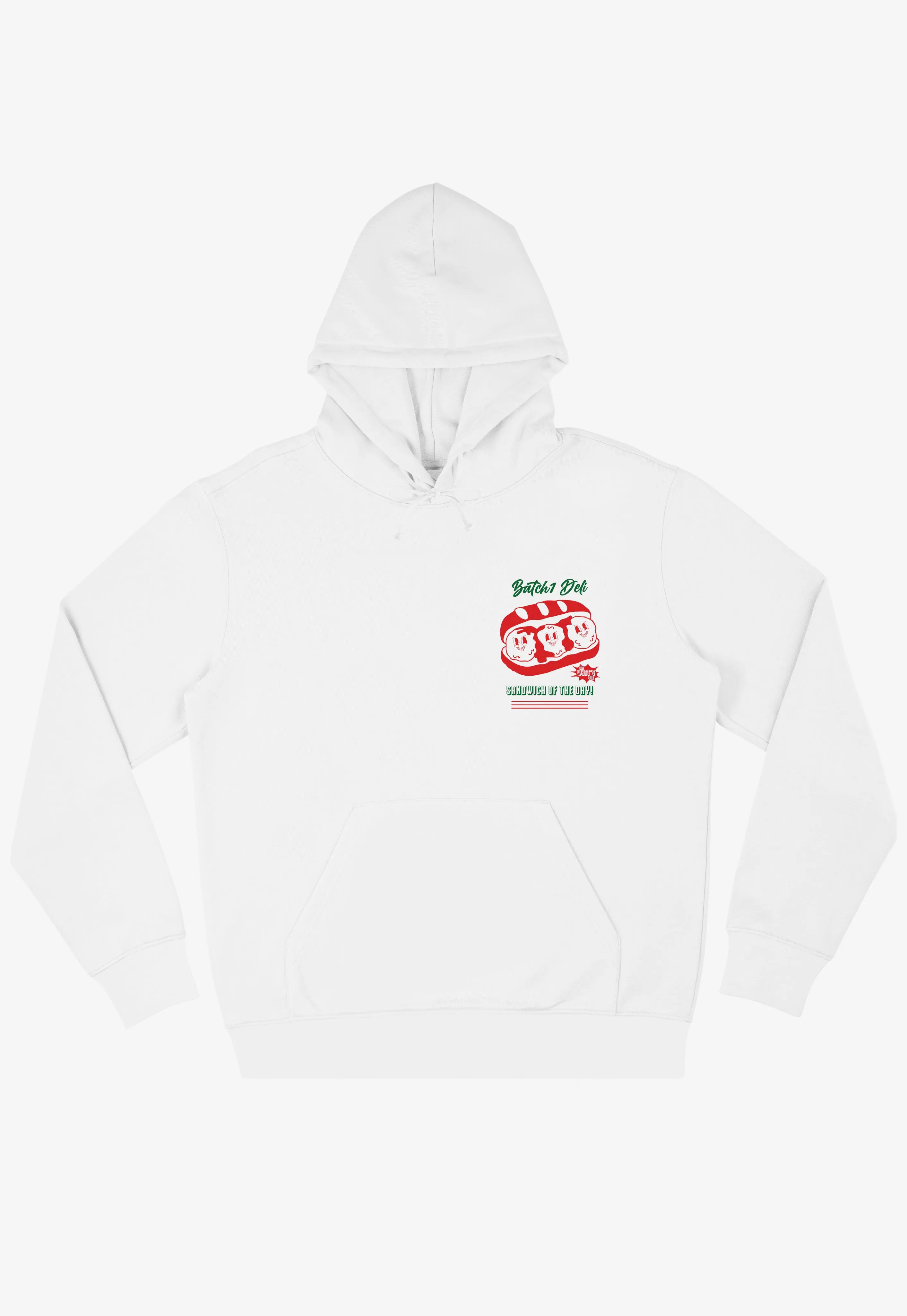 Meatball Marinara Sub Hoodie In White