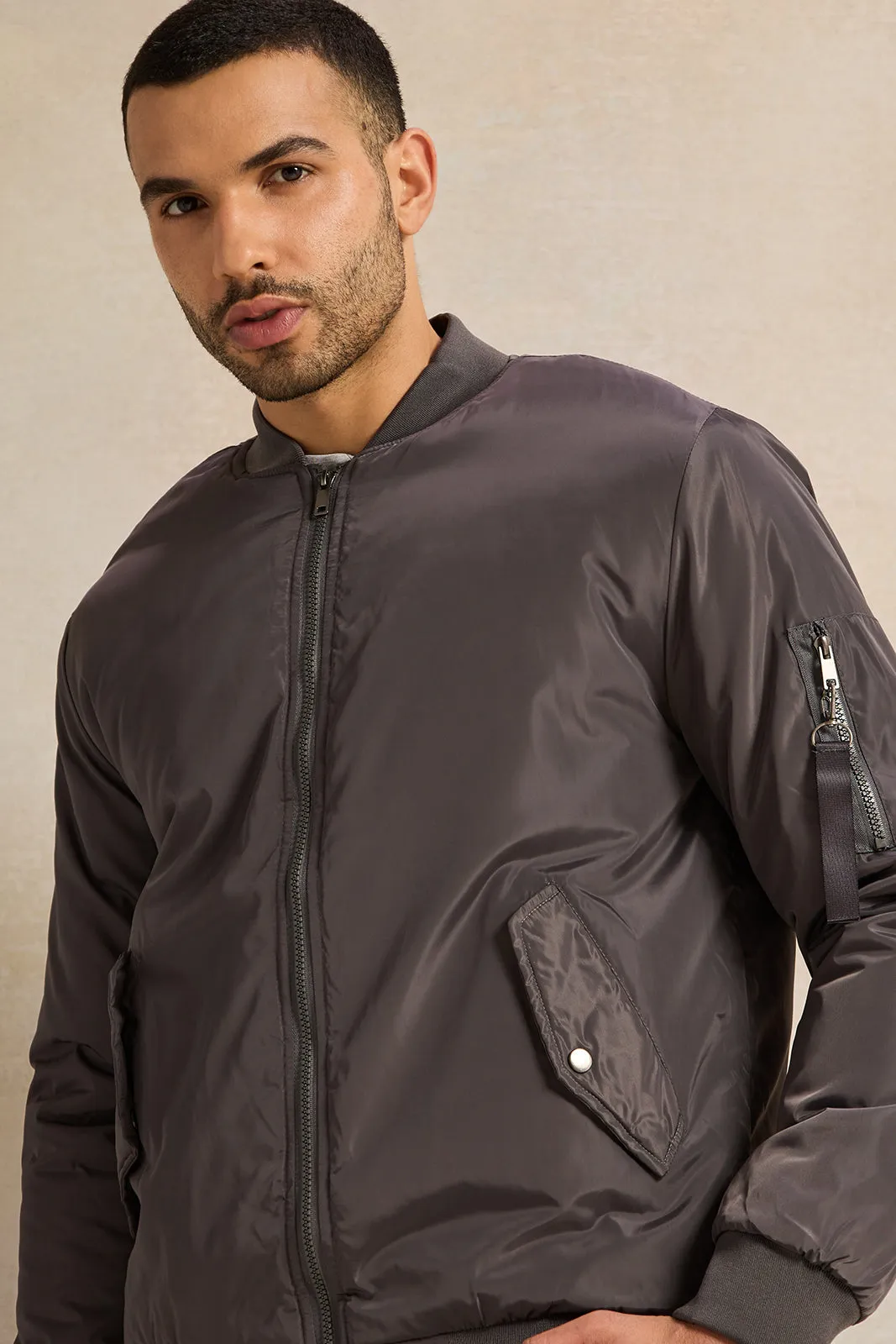 Men Grey Jacket