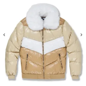 Men’s Nylon Puffer Jacket (Sand)