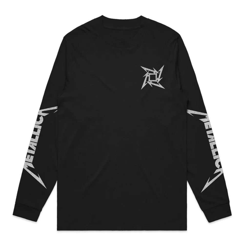 Metallica - Ninja Star - Black Long Sleeve T-shirt