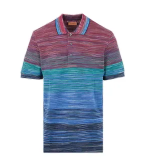 Missoni Striped Short-Sleeved Polo Shirt