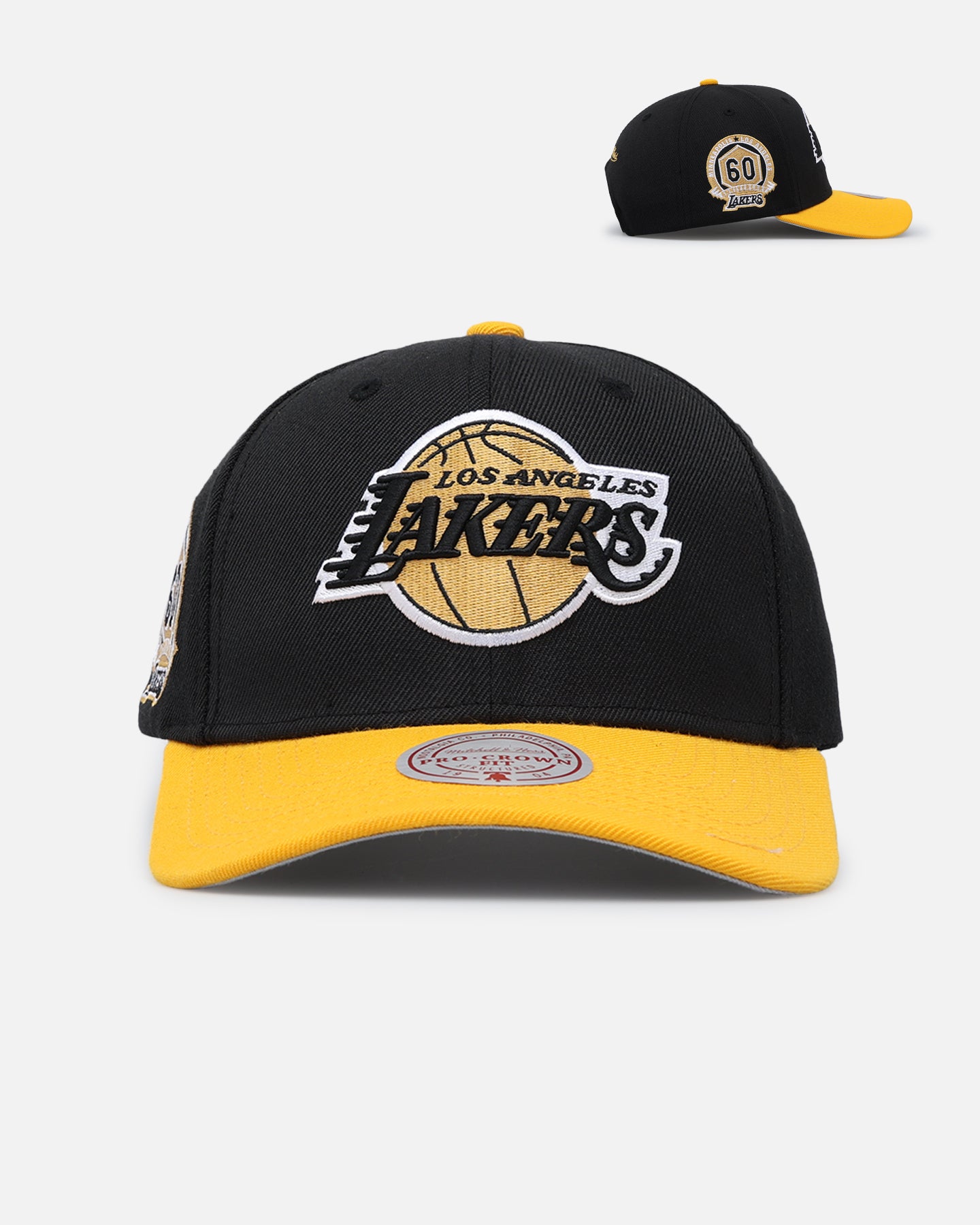 Mitchell & Ness Los Angeles Lakers Enter The Dragon Pro Crown Snapback Black/Ochre