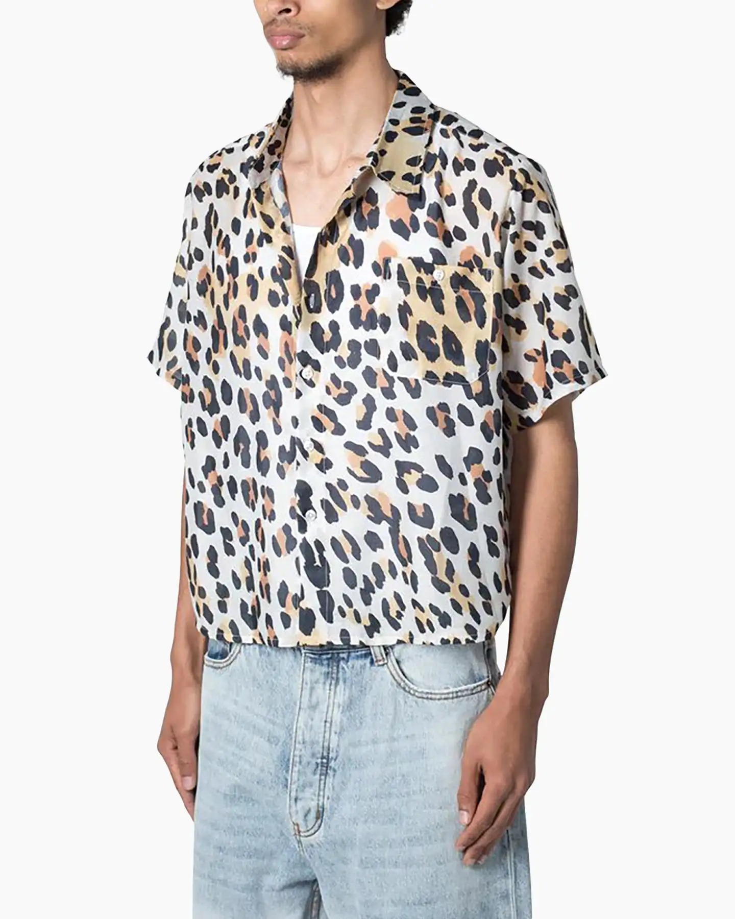 MNML Painted Leopard Short Sleeve Shirt Multi