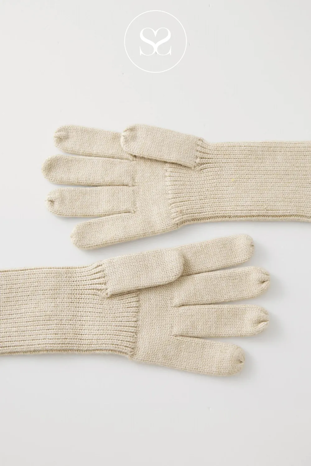 MOSS COPENHAGEN GALINE RACHELLE GLOVES OATMEAL