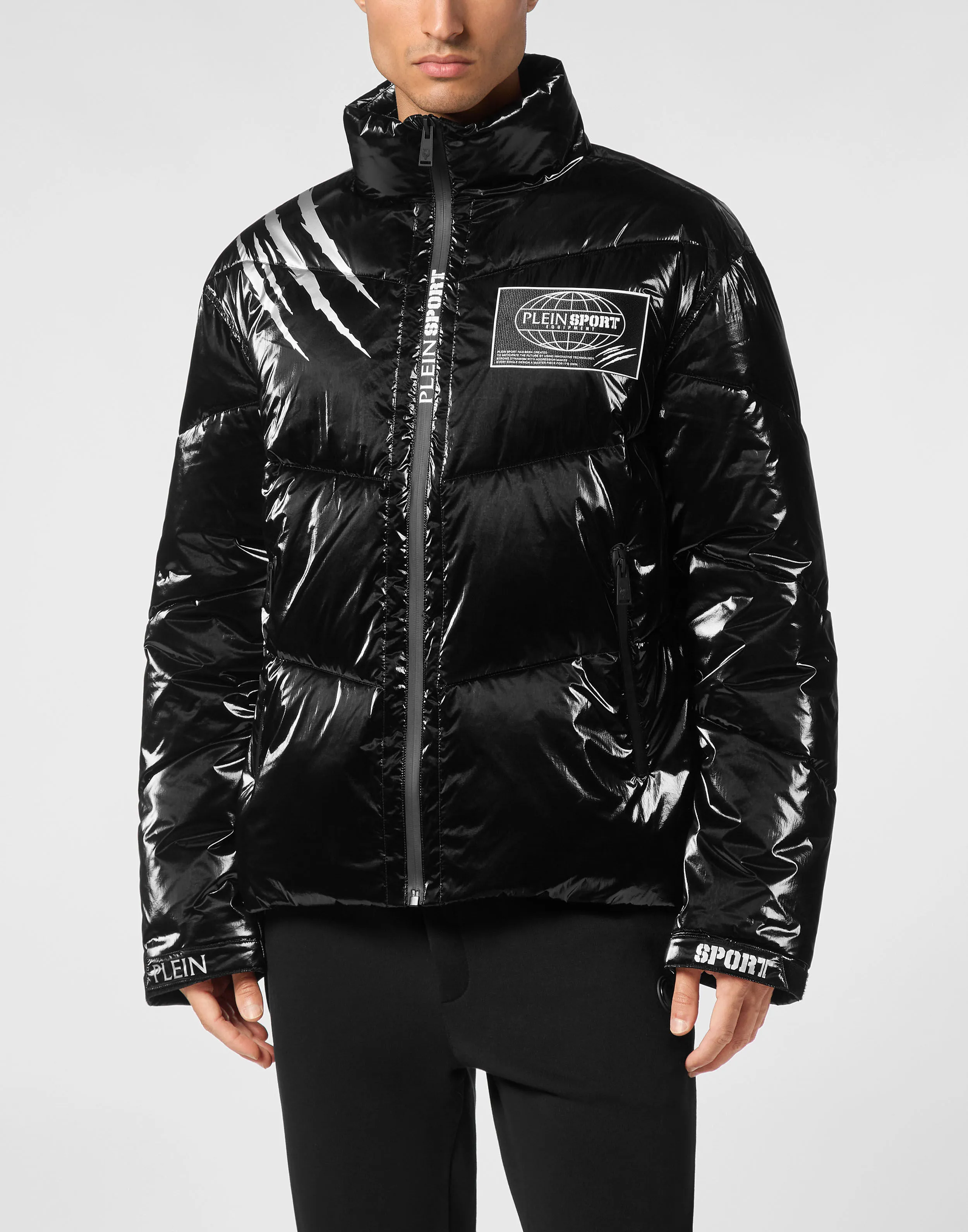 Nylon Crease Puffer Jacket