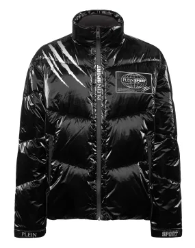 Nylon Crease Puffer Jacket